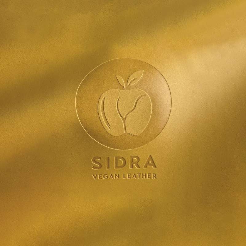 Einband Veganes Leder 002 – senf – Detailansicht der Lederstruktur