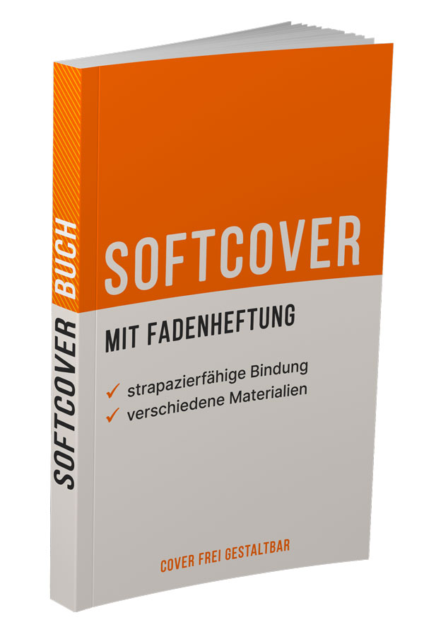 Softcoverbuch mit Fadenheftung