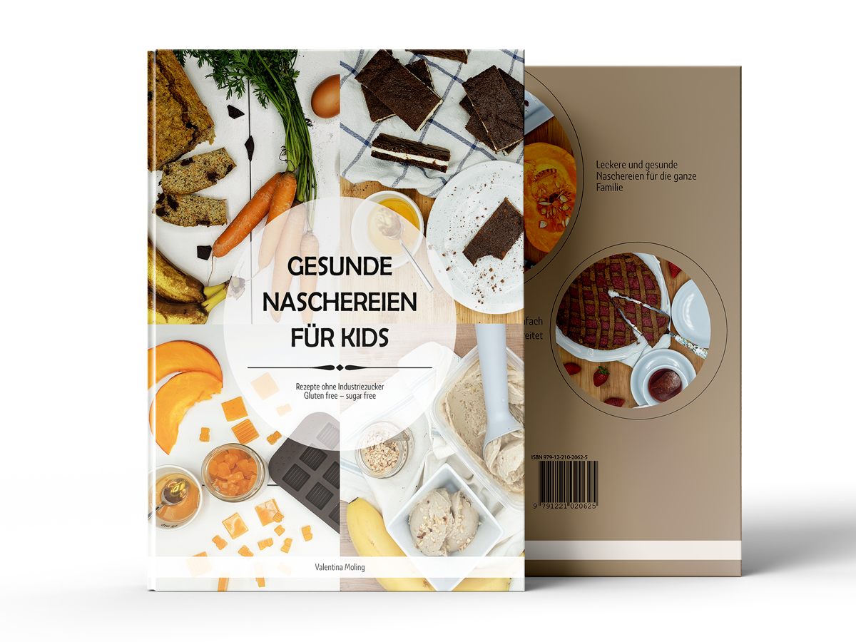 Kochbuch Mockup - Vorder- und Rückseite